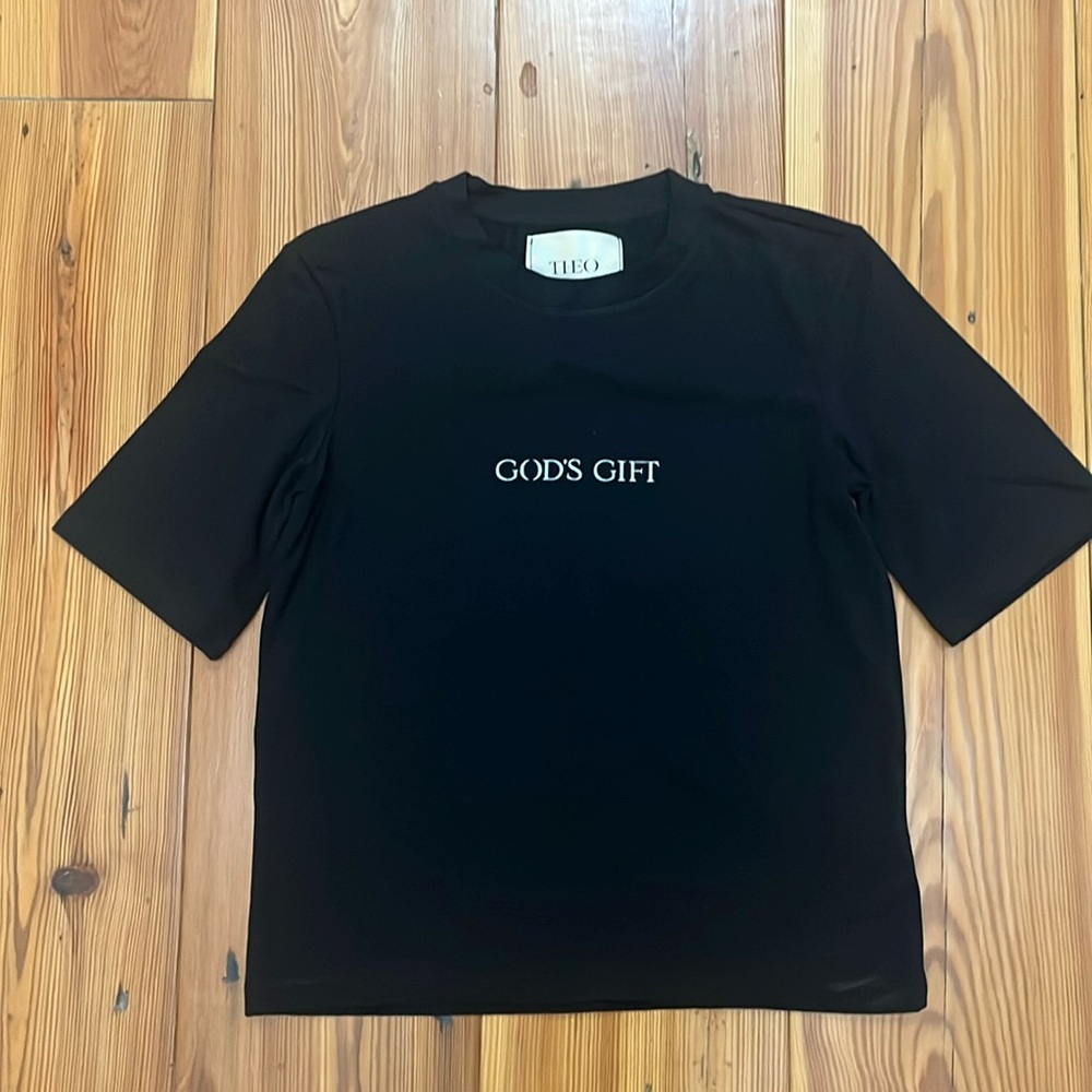 THEO God’s Gift t shirt, size Small